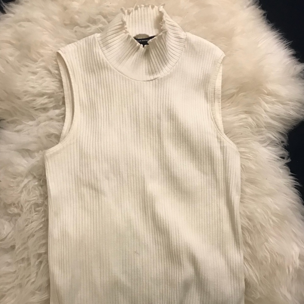 Club Monaco high neck sleeveless knit